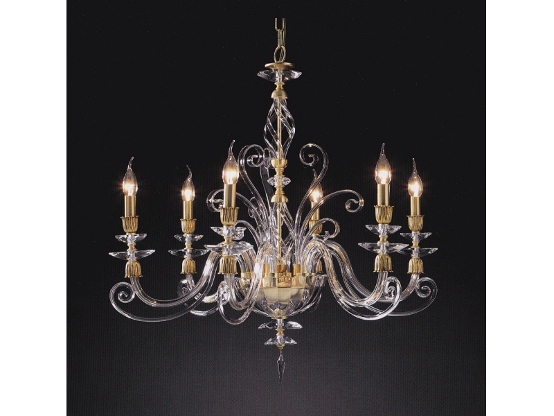 Люстра Euroluce Euroluce ALICANTE Clear L6 /gold