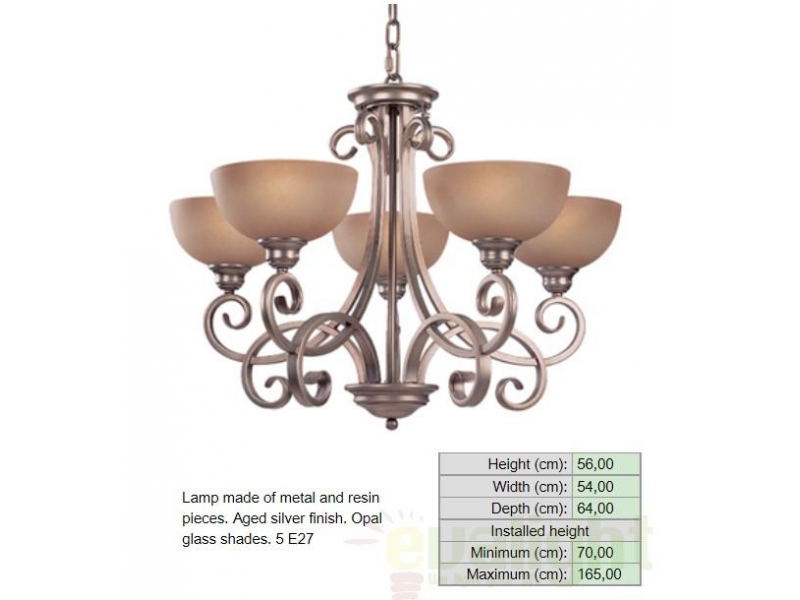 Люстра Schuller Dania Lamp 5L 337567