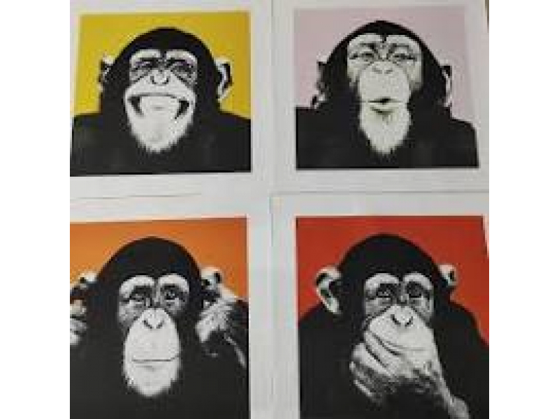Картина Andywarol Affen Wand Malerei