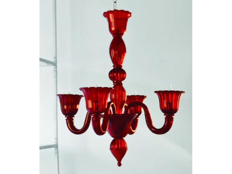 Люстра VOLTOLINA LAGUNA 7L ROSSO