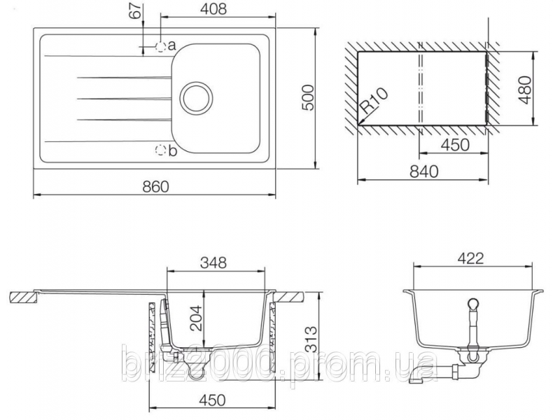 Кухонная мойка SCHOCK VIOLA D100