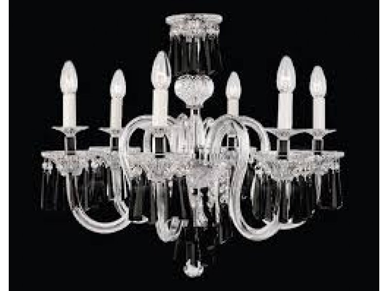 Люстра IRIS CRISTAL SURREY 8L  CLEAR CHROM