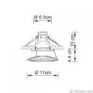 Светильник точечный Swarovski A.8992 NR 030 009 Atlas Jet