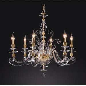 Люстра Euroluce Euroluce ALICANTE Clear L6 /gold