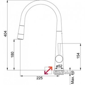 Смеситель FRANKE ROLUX DOCCIA, хром, с душем