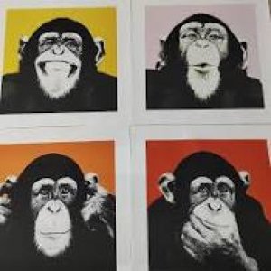 Картина Andywarol Affen Wand Malerei